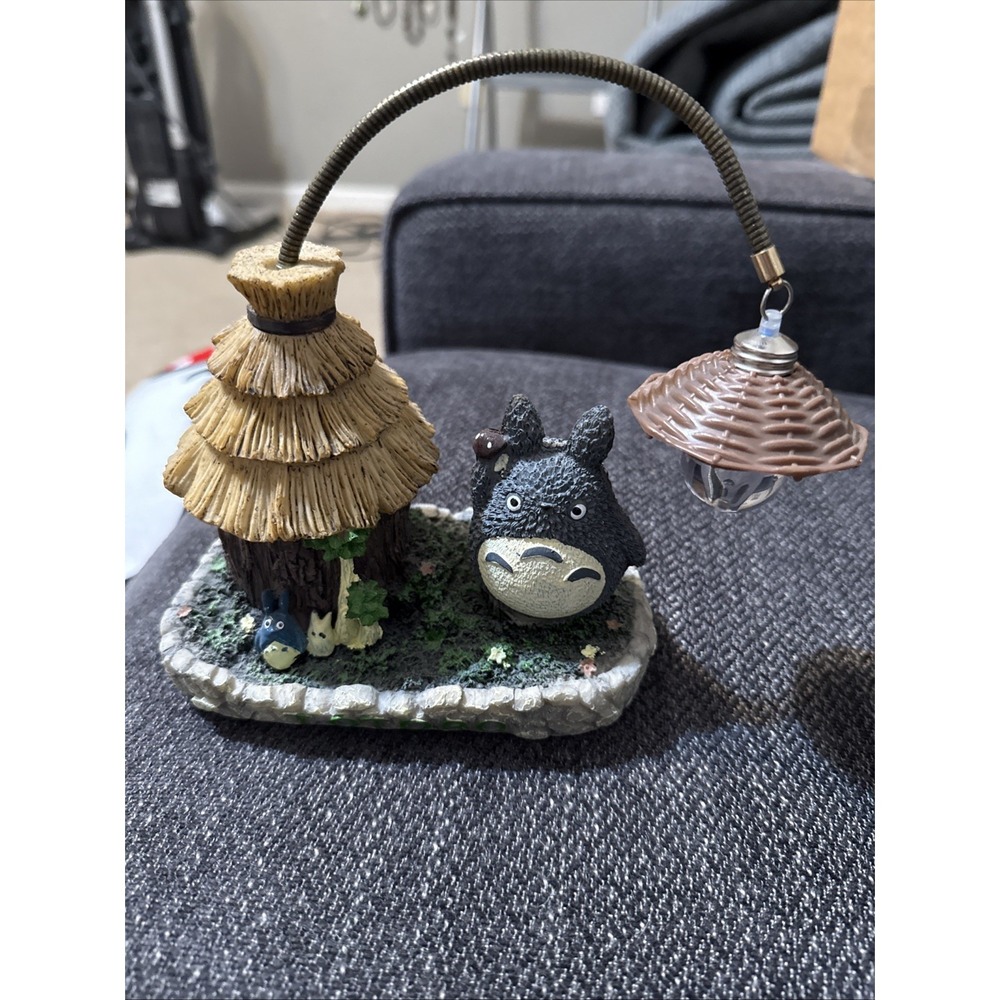 My Neighbor Totoro W/ Night Light Lamp Figure Statue Around 6"Lx5"Hx3" (Lexi)